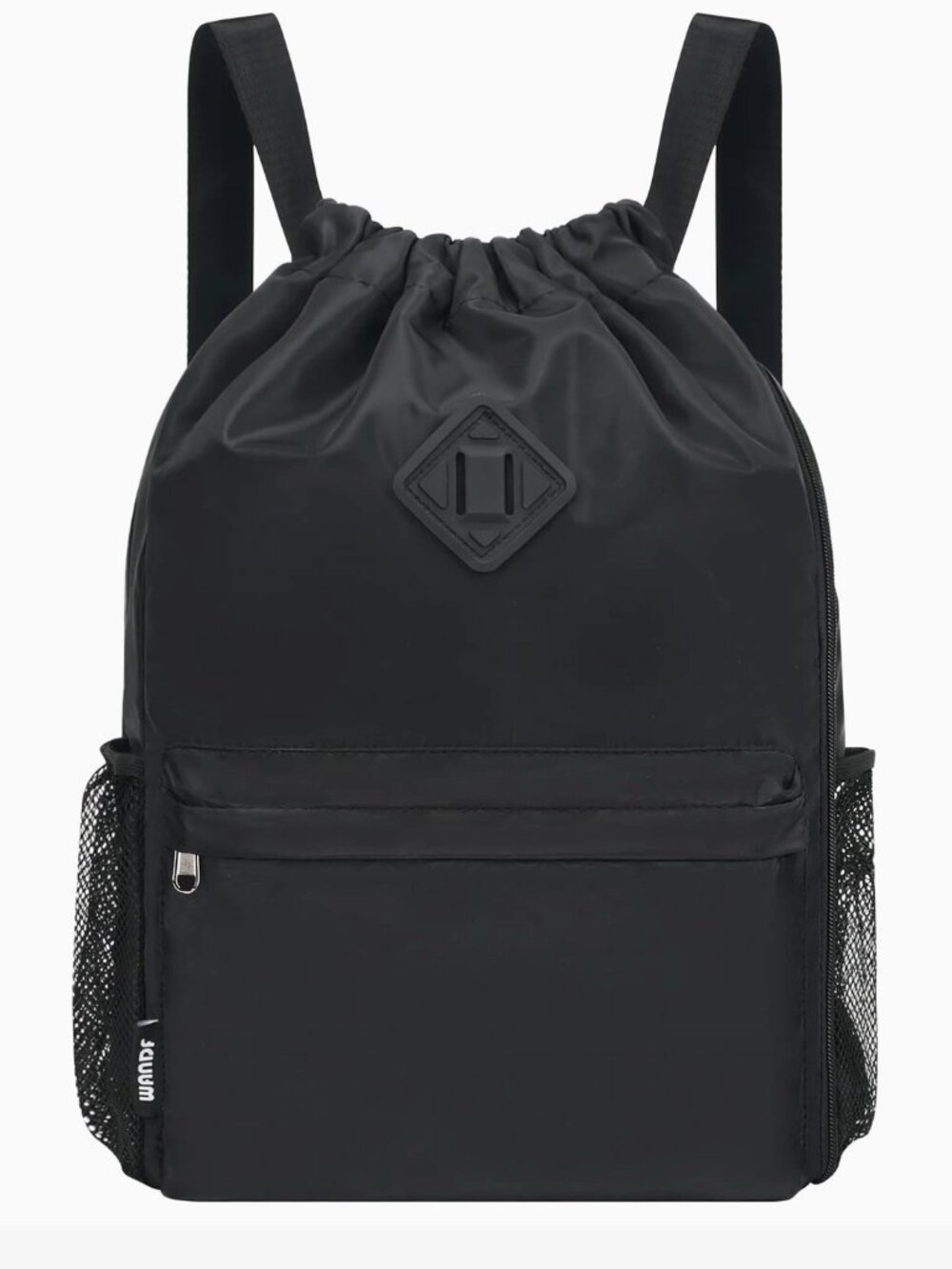 Drawstring Backpack Sports Gym Bag with Shoes Compartment